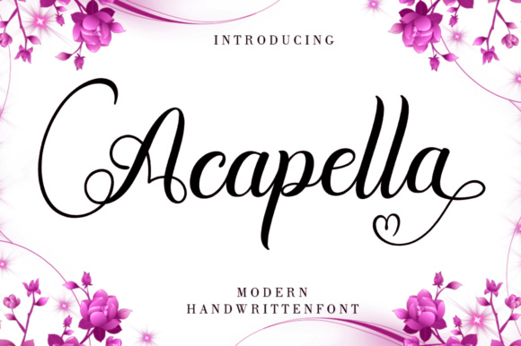 Acapella: A Handwritten Font for Modern Branding