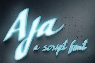 Aja Typeface: A Clean Script for Modern Branding