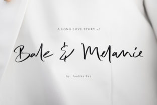 Bale Melanie: The Handwritten Font for Makers