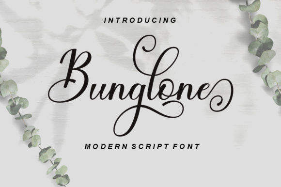 Bunglone: A Playful Script Font for Modern Editorial Design