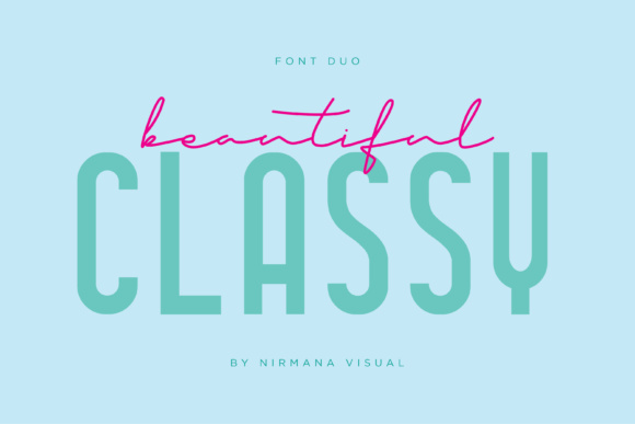 Classy Beautiful Duo: A Refined Typeface for Modern Editorial Design
