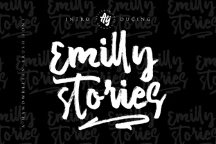 Emilly Stories: A Textured Script Font for Editorial Design