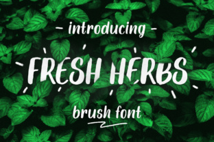 Fresh Herbs Typeface for Editorial Design