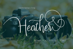Heather: A Modern Script Font for Web Design