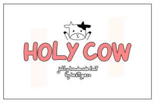 Holy Cow: A Handmade Calligraphy Typeface for Editorial Design