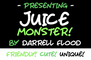 Juice Monster: A Playful Typeface for Editorial Design