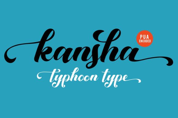 Kansha Typeface: A Bold Script for Digital Impact