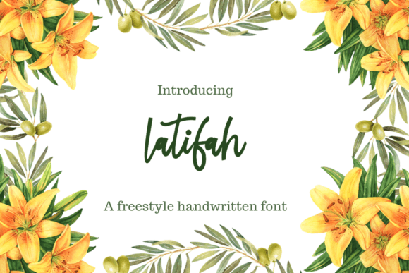 Latifah: A Handwritten Font for Brand Identity