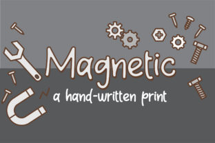 Magnetic Font: A Handwritten Typeface for Crafters