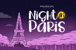 Night in Paris: A Script Font for Crafters