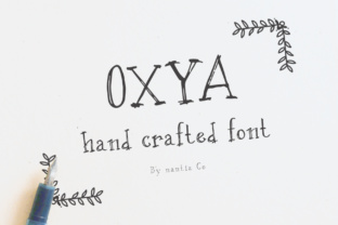 OXYA: A Modern Handwritten Display Font for Web Design