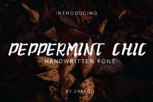 Peppermint Chic: A Handwritten Font for Branding