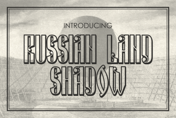 Russian Land Font for Handmade Crafters