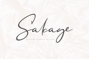 Sakage: A Signature Font for Digital Branding