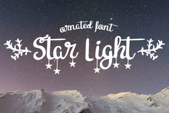 Star Light: A Festive Display Font for Holiday Campaigns