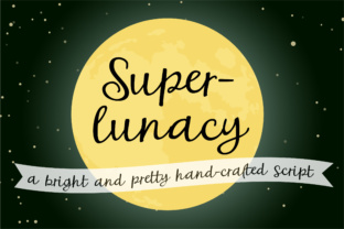 Superlunacy Font: Handwritten Charm for Makers