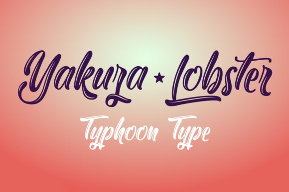 Yakuza Lobster Font: Bold Style for Crafters